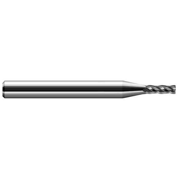 Miniature End Mill - 4 Flute - Corner Radius, 0.0310" (1/32), Corner Radius: 0.0030", Harvey Tool, Mfr#: 47231