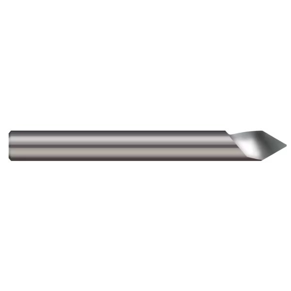 Engraving Cutter - Tipped Off - Helical Flute, 0.2500", Shank Dia.: 1/4", Harvey Tool, Mfr#: 824716