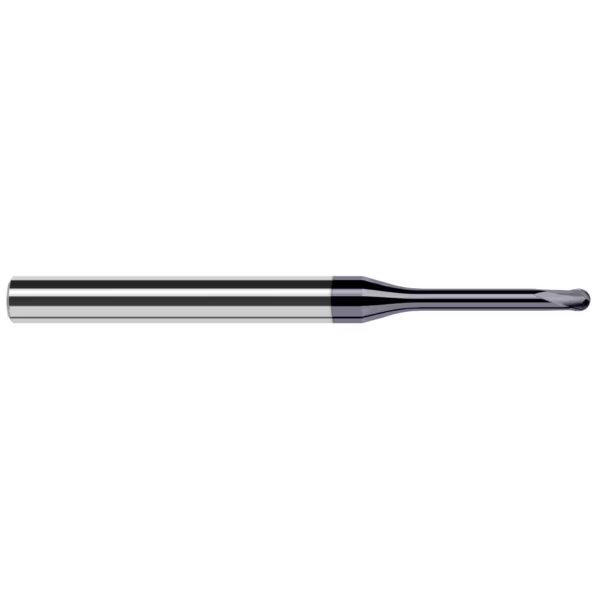 End Mill for Hardened Steels - Finishers - Ball, 0.0470" (3/64), Length of Cut: 0.0380", Harvey Tool, Mfr#: 32047-C6