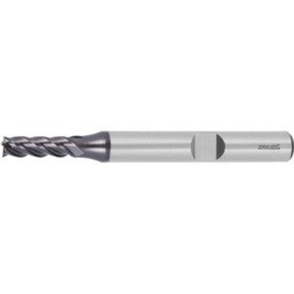 HSS-Co8 Square End Mill, 4 mm Dia, TiAlN Coated, Holex, Mfr#: 191590 4
