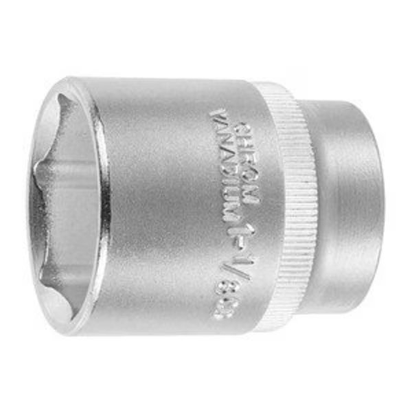 1/2 inch Drive Socket, 6 pt, 1-1/8 inch, Holex, Mfr#: 642222 1.1/8