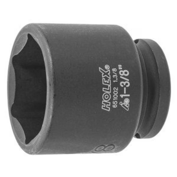 Impact Socket, 1/2 inch Drive, 6 pt, 1.3/8 inch, Holex, Mfr#: 651002 1.3/8