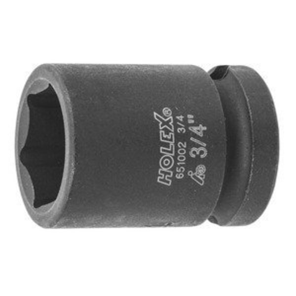 Impact Socket, 1/2 inch Drive, 6 pt, 3/4 inch, Holex, Mfr#: 651002 3/4
