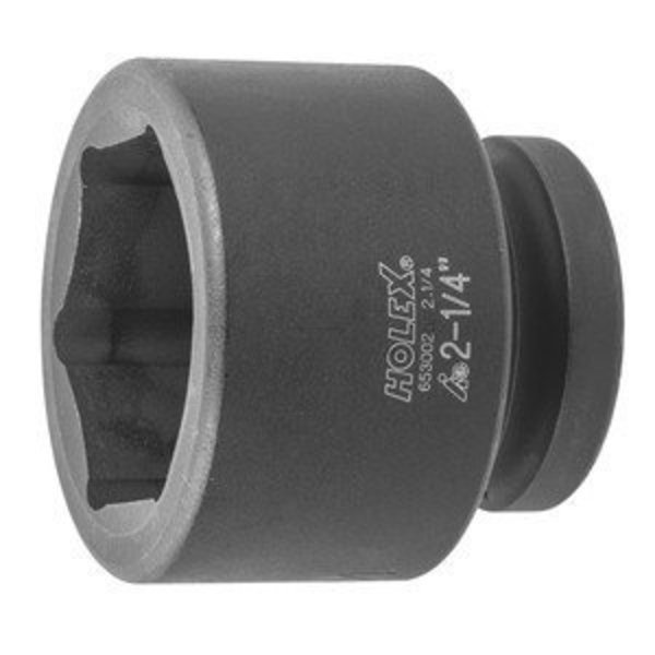 Impact Socket, 1 inch Drive, 6 pt, 2-1/4 inch, Holex, Mfr#: 653002 2.1/4