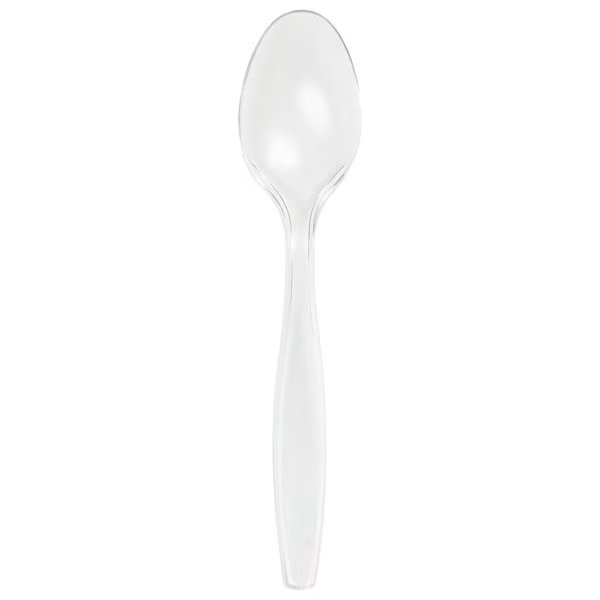 Clear Plastic Spoons, 6.75", 600PK, Touch Of Color, Mfr#: 010551B