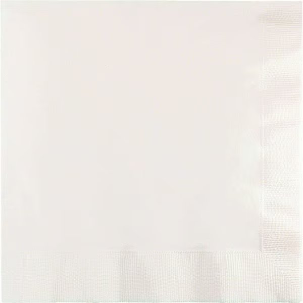 6.5" x 6.5" White Napkins 600 PK, Touch Of Color, Mfr#: 139140135
