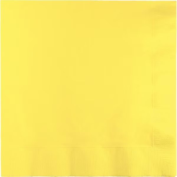6.5" x 6.5" Mimosa Yellow Napkins 600 PK, Touch Of Color, Mfr#: 139180135
