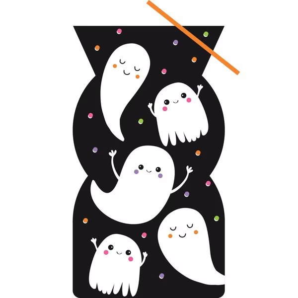 9" x 5" Halloween Ghosts Favor Bags PK240, 240PK, Creative Converting, Mfr#: 357326