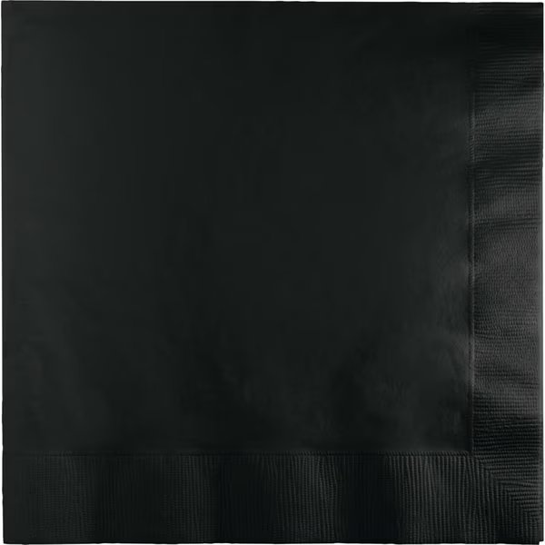 Black Napkins, 6.5", 900PK, Touch Of Color, Mfr#: 369134