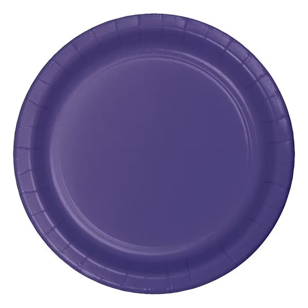 9" Purple Paper Plates 240 PK, Touch Of Color, Mfr#: 47115B