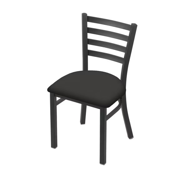 400 Jackie 18" Chair with Pewter Finish and Canter Iron Seat, Holland Bar Stool Co, Mfr#: 40018PW008