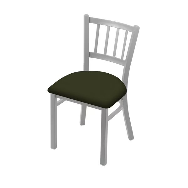 610 Contessa 18" Chair with Anodized Nickel Finish and Canter Pine Seat, Holland Bar Stool Co, Mfr#: 61018AN010