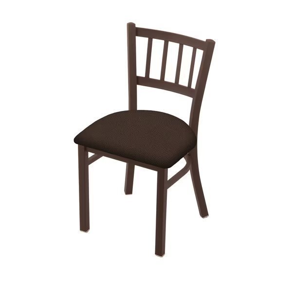 610 Contessa 18" Chair with Bronze Finish and Rein Coffee Seat, Holland Bar Stool Co, Mfr#: 61018BZ025