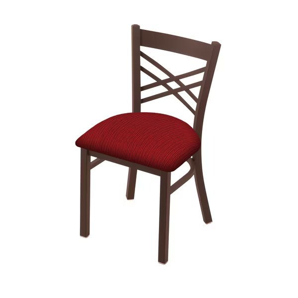 620 Catalina 18" Chair with Bronze Finish and Graph Ruby Seat, Holland Bar Stool Co, Mfr#: 62018BZ016