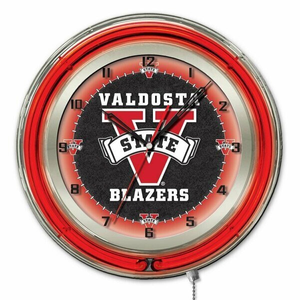 Valdosta State University Double Neon 19" Clock, Holland Bar Stool Co, Mfr#: Clk19ValdSt