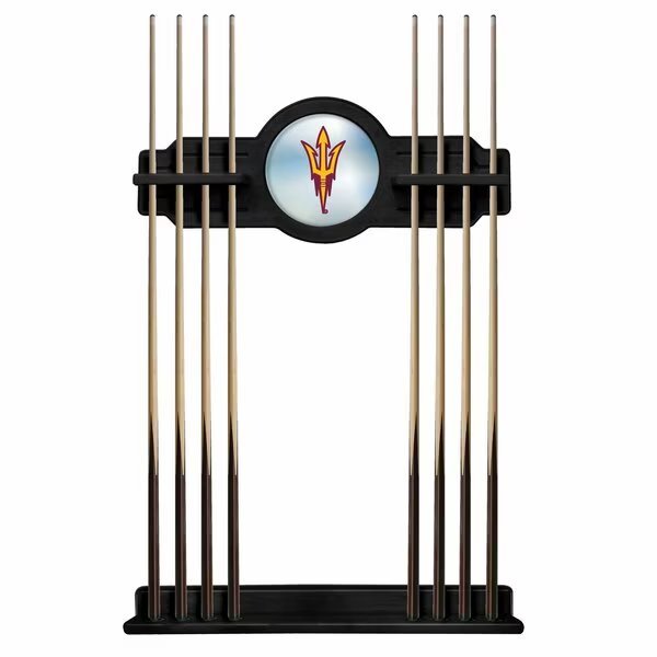 Arizona State Cue Rack in Black Finish, Pitchfork, Holland Bar Stool Co, Mfr#: CueBKArizSt-F