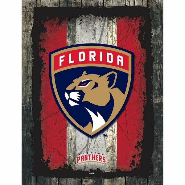 Florida Panthers 15" x 20" Canvas Wall Art, Holland Bar Stool Co, Mfr#: LCnvs02-1520FlaPan