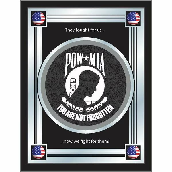 POW/MIA 17" x 22" Logo Mirror, Holland Bar Stool Co, Mfr#: MLogoPOWMIA