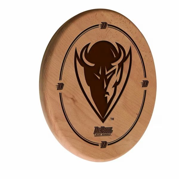 DePaul University 13" Laser Engraved Solid Wood Sign, Holland Bar Stool Co, Mfr#: WSgnLNatDePaul