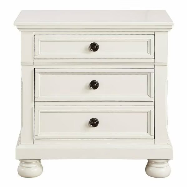 Laurelin Night Stand, White, Homelegance, Mfr#: 1714W-4