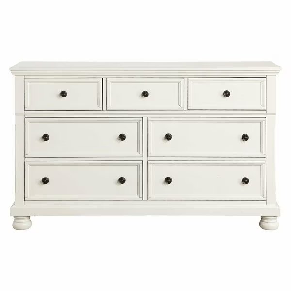 Laurelin Bedroom Dresser, White, Homelegance, Mfr#: 1714W-5