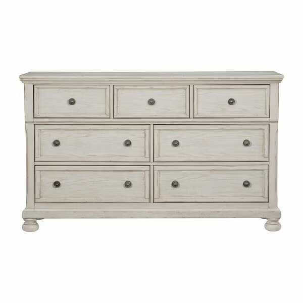 Bethel Bedroom Dresser, White, Homelegance, Mfr#: 2259W-5