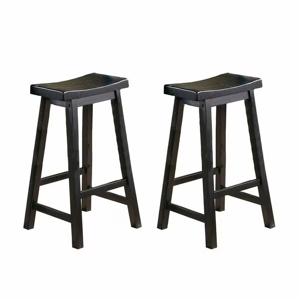 Saddleback 29in Stool, Black, Homelegance, Mfr#: 5302BK-29