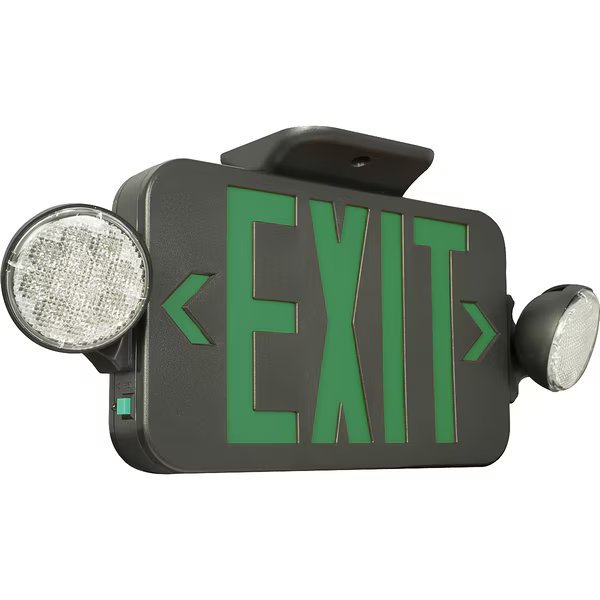 LED Exit Sign / Emergency Light Combo, CCGB, Compass, Mfr#: CCGB