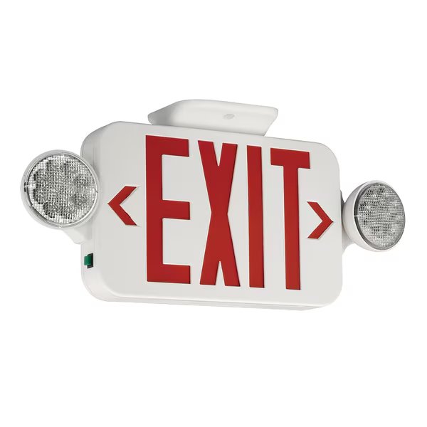 LED Exit Sign / Emergency Light Combo, Self-Diagnostics, CCRSD, Compass, Mfr#: CCRSD