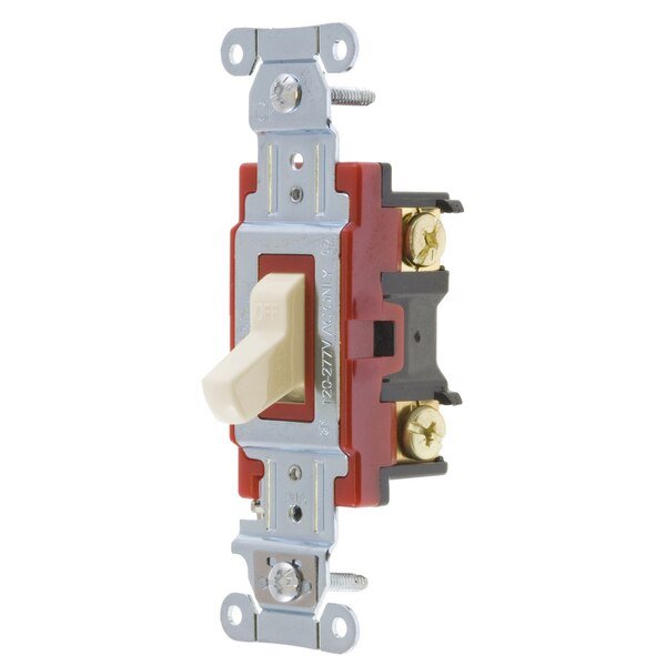 Switches and Lighting Controls, Hubbell- PRO Series, Toggle Switches, General Purpose AC, Single Pole, 20A 120/277V AC, Back and Side Wired, Hubbell Wiring Device-Kellems, Mfr#: 1221LA