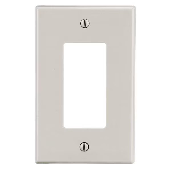Wallplate, 1-Gang, 1) Decorator, Light Almond, Hubbell Wiring Device-Kellems, Mfr#: P26LA