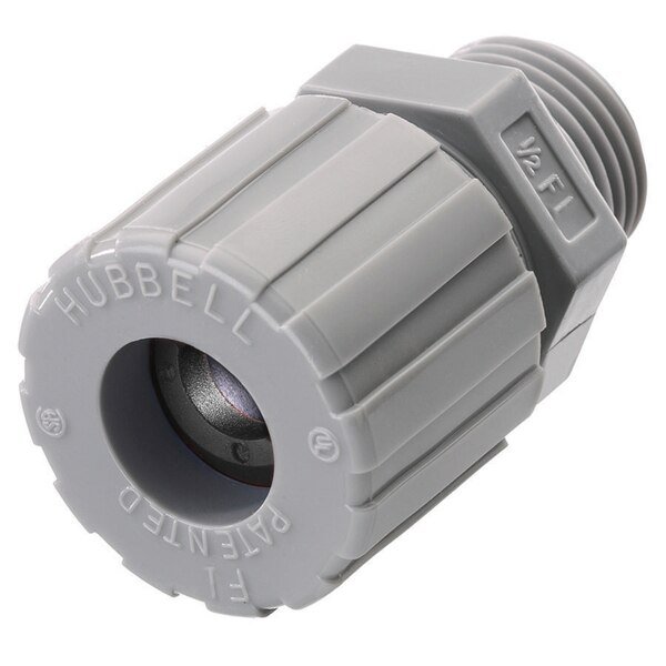 Kellems Wire Management, Cord Connectors, Straight Male, .25-.31", 1/4", Nylon, Hubbell Wiring Device-Kellems, Mfr#: SHC1004CR