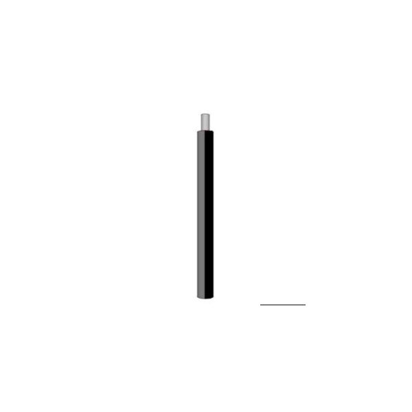 Slit Convoluted Tubing, 0.51 in. ID, N24, Nylon, Black/gray, Sold by the FT, Delfingen, Mfr#: 23631