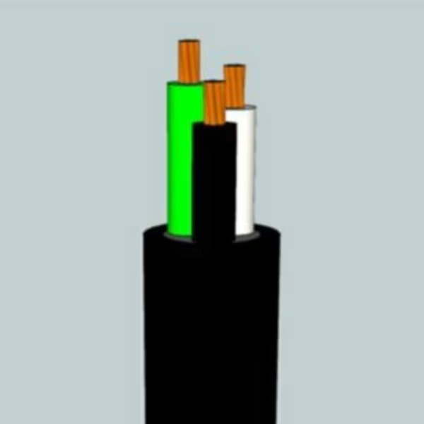 UL SJEOOW Portable Cord, 16 AWG, 26 Strand, 2C, TPE, Black, Sold by the FT, Southwire, Mfr#: 55049506