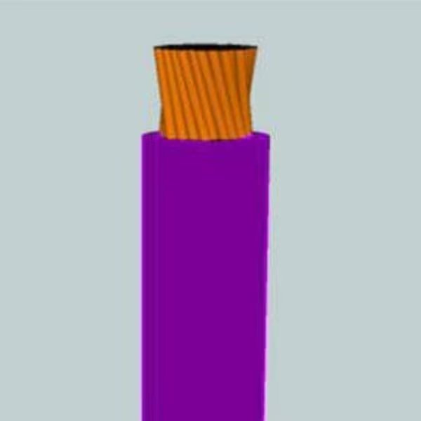 SGX Battery Cable, 4 AWG, 1C, Unshielded, 60V, XLPE Insulated, Violet, Sold by the FT, Draka Prestolite Automotive, Mfr#: 156412-65IE