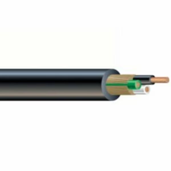 UL SJTOW Portable Cord, 18 AWG, 16 Strand, 2C, PVC, Black, Sold by the FT, Southwire, Mfr#: 000000000056472101