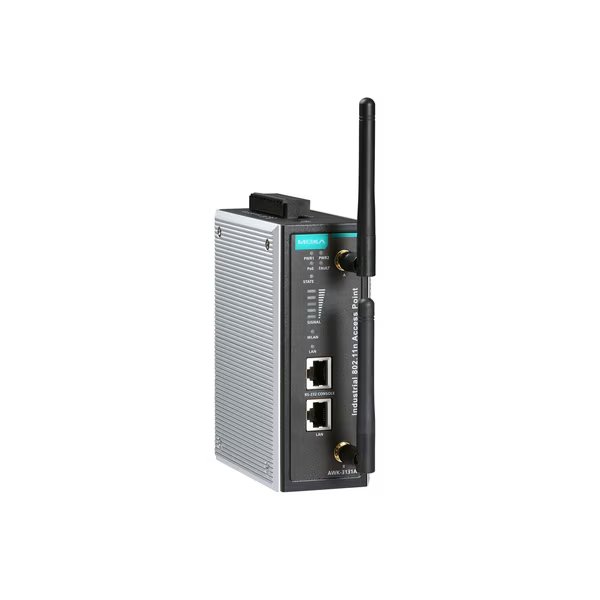 Indust. 802.11A/B/G/N Access Point, Us Band, -25°C To 60°C, Moxa, Mfr#: AWK-3131A-US