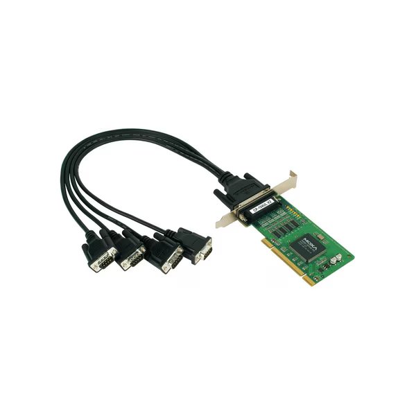 4Port Upci Board, W/ Db9M Cable, Rs-232, Lowprofile, M1Cp104Uldb9M, Moxa, Mfr#: CP-104UL-DB9M