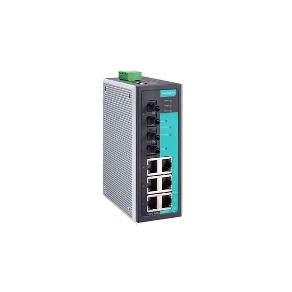 Entry-Level Mgd Eth. Swtch W/ 6 10/100Baset(X)Ports, Eds-408A-Mm-St, Moxa, Mfr#: EDS-408A-MM-ST