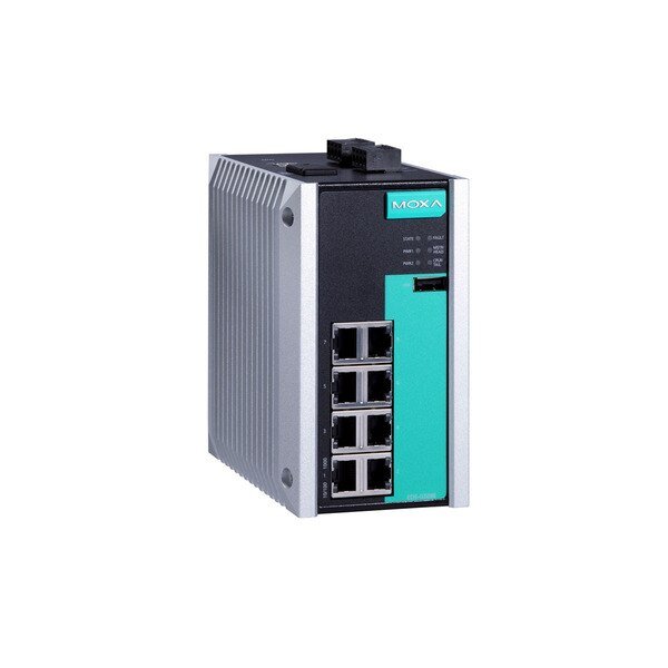 Mgd Full Gigabit Eth. Swtch W/ 8 10/100/1000Baset(X), Eds-G508E, Moxa, Mfr#: EDS-G508E