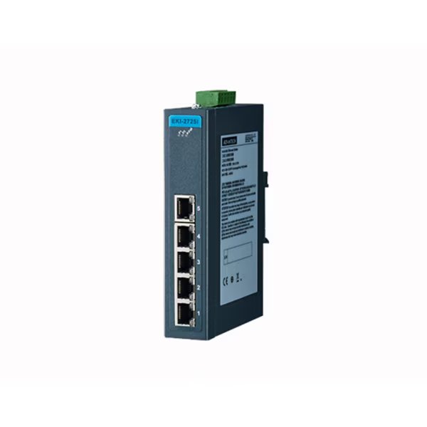5-Port Ind. Unmanaged Gbe Switch W/T, Advantech, Mfr#: EKI-2725I-CE