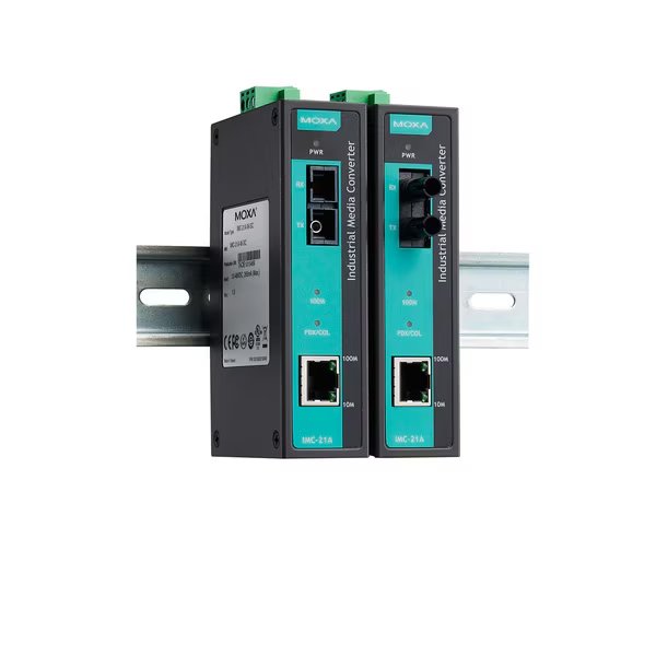 Indust. 10/100Baset To 100Basefx Mdia Cnvrter, MltMode, Imc-21A-M-St-T, Moxa, Mfr#: IMC-21A-M-ST-T