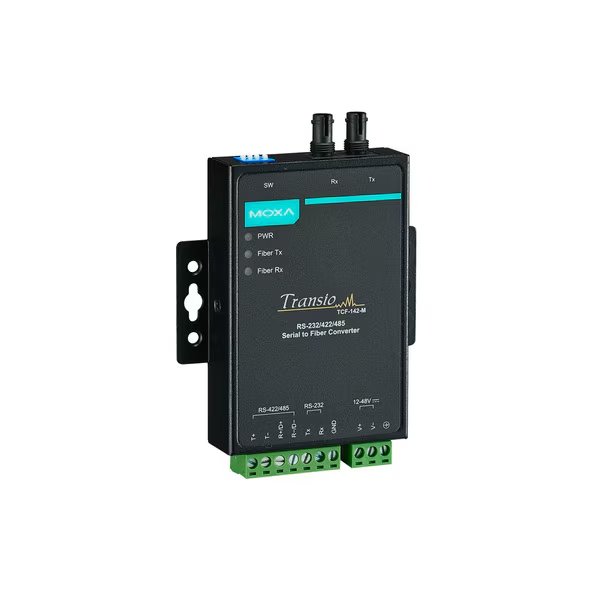 Rs-232/422/485 To Fiber Optic Converter. St Multi-Mode., Moxa, Mfr#: TCF-142-M-ST