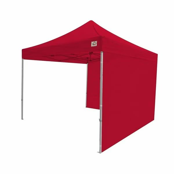 10-Foot Canopy Tent Wall Set, 1 Solid Sidewall and 1 Middle Zipper Sidewall Only, Red, Impact Canopy, Mfr#: 033000004