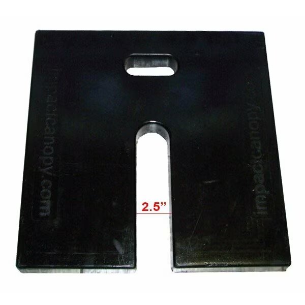 Rubber Weight 18 FT x 18 FT, Black, Impact Canopy, Mfr#: 060100202