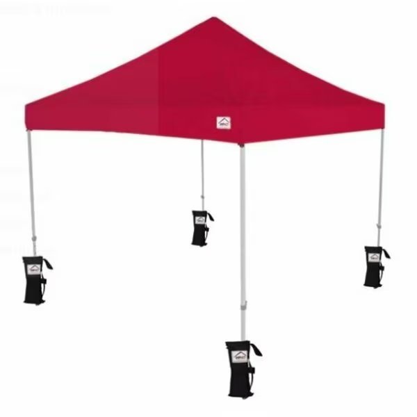 TL Kit 10 FT x 10 FT  , 210d Top Red , Roller Bag, and 4 Weight Bags, Impact Canopy, Mfr#: 283020204