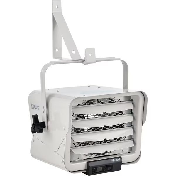 Horizontal Downflow Unit Heater With Remote, 7500/4700 Watts, 240V, 1 Phase, Global Industrial, Mfr#: 246726
