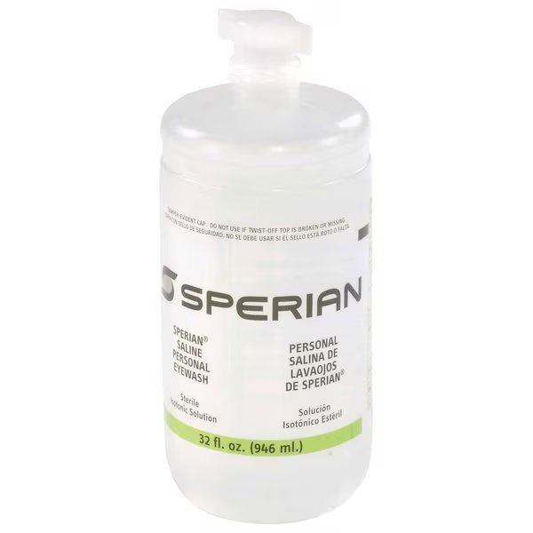 32 Oz. Refill, Eye And Face Wash Sterile Eyesaline, Honeywell Safety Products, Mfr#: 32-000455-0000-H5