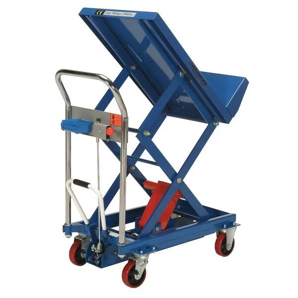 Mobile Lift & Tilt Scissor Lift Table 400 Lb. Capacity - 29 x 19 Platform, Global Industrial, Mfr#: 168079