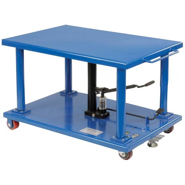 Work Positioning Post Lift Table Foot Control, 48x32 Platform, 2000 Lb. Capacity, Global Industrial, Mfr#: 241382
